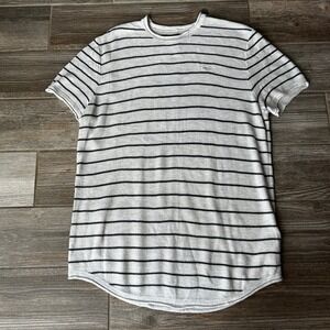 Hollister Striped Lightweight Sweater Top Woman's XL Short Sleeve Casual
